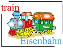 picture-dictionary Train / Eisenbahn