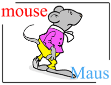 picture-dictionary mouse / Maus