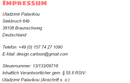 Banner Impressum