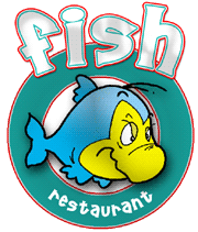 Logodesign, Cartoon Logo, Fish Restaurant