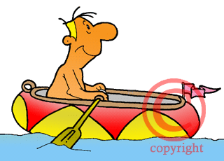 Иллюстрация, Надувная лодка, Gif