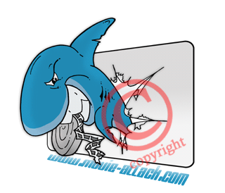 Логотип акула для сайта www.movie-attack.com