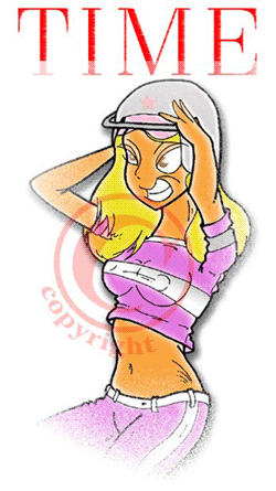 Illustration Time Sexy girl Gif