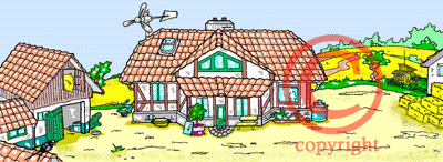 Illustration Farm House Gif