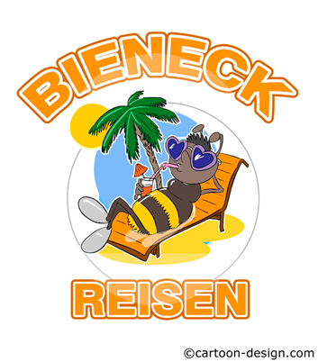 Logo mit Biene für Reisebüro