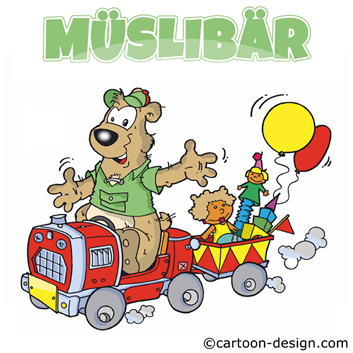 Logo Spielzeugwagen für Mueslibaer Spielwarenhandel