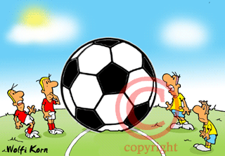 Карикатура мяч, футбол, Gif
